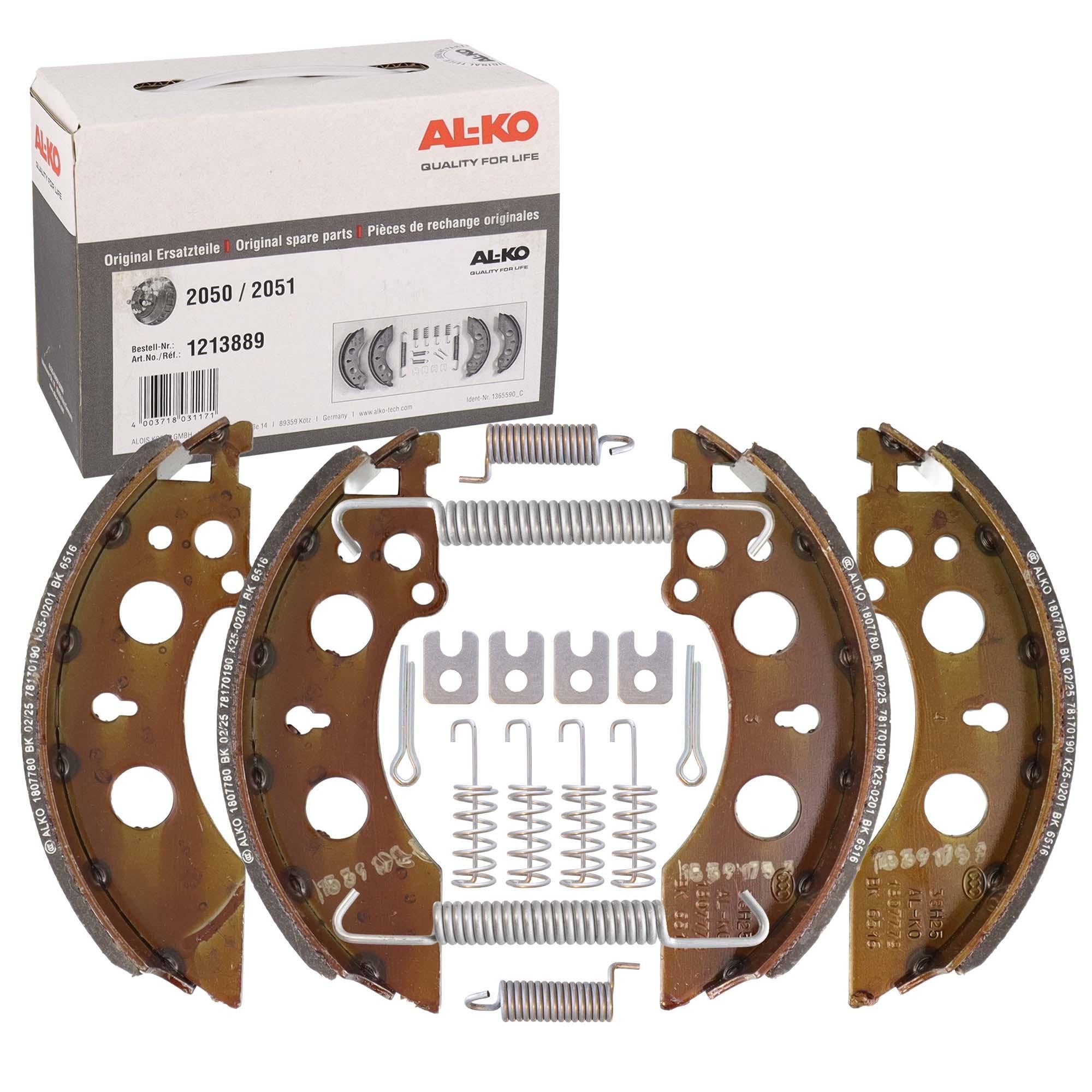 AL-KO Bremsbacken Satz 1213889 für 2050 / 2051 200x50mm AL-KO trailerteile.eu.