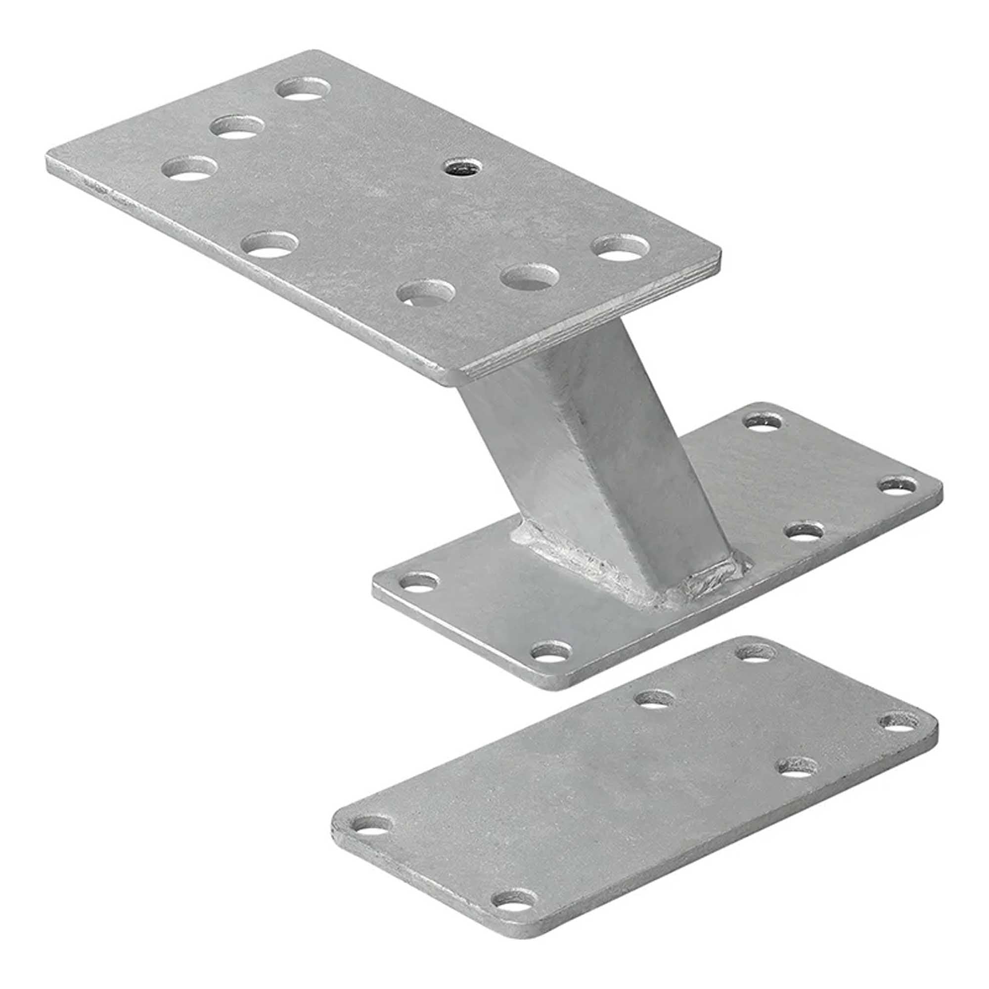 Ersatzradhalter für PKW Anhänger mit U-Bügeln und Schraubsatz | 4 / 5 Loch Felgen