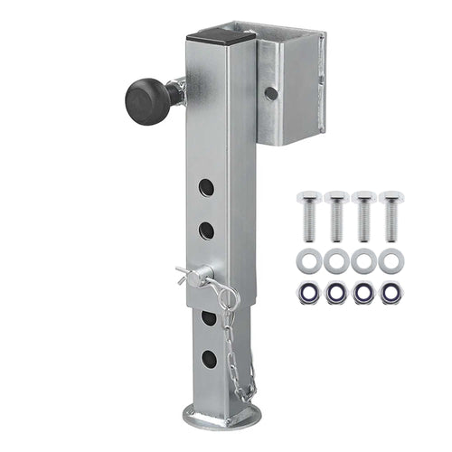 Abstellstütze 60x60mm kippbar 346-546 mm 1300 kg mit Schraubensatz TheDrive trailerteile.eu.