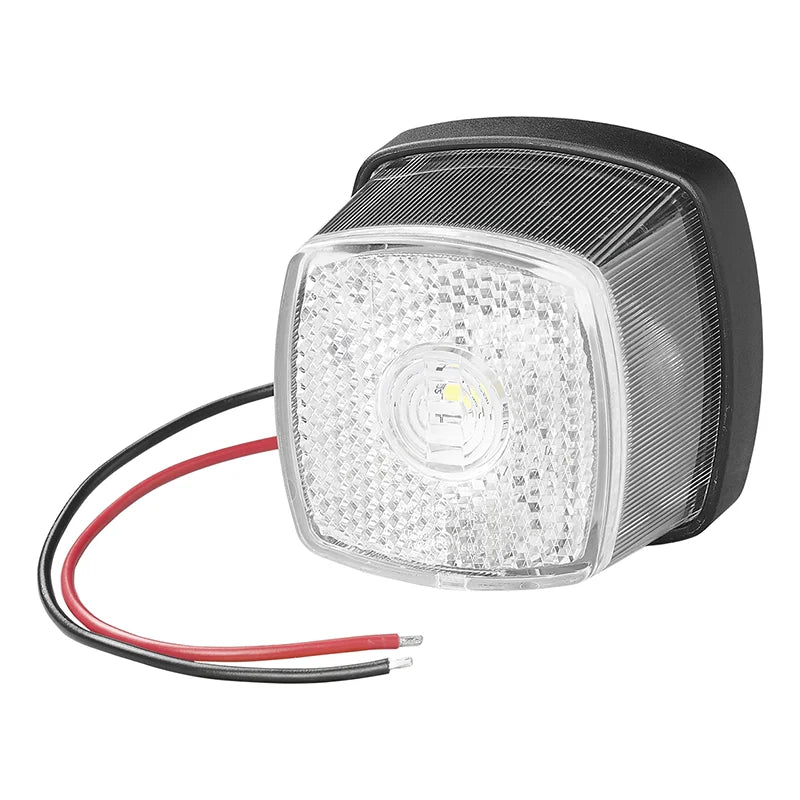 Positionsleuchte 12-24V Weiß 61 x 61 mm LED