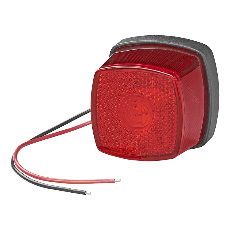 Positionsleuchte 12-24V Rot 61 x 61 mm LED