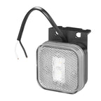 Positionsleuchte 12-24V Weiß 65 x 65 mm LED mit Halter