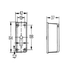 Hella Umrissleuchte Begrenzungsleuchte Anhänger 2XS005020-001 Hella trailerteile.eu.