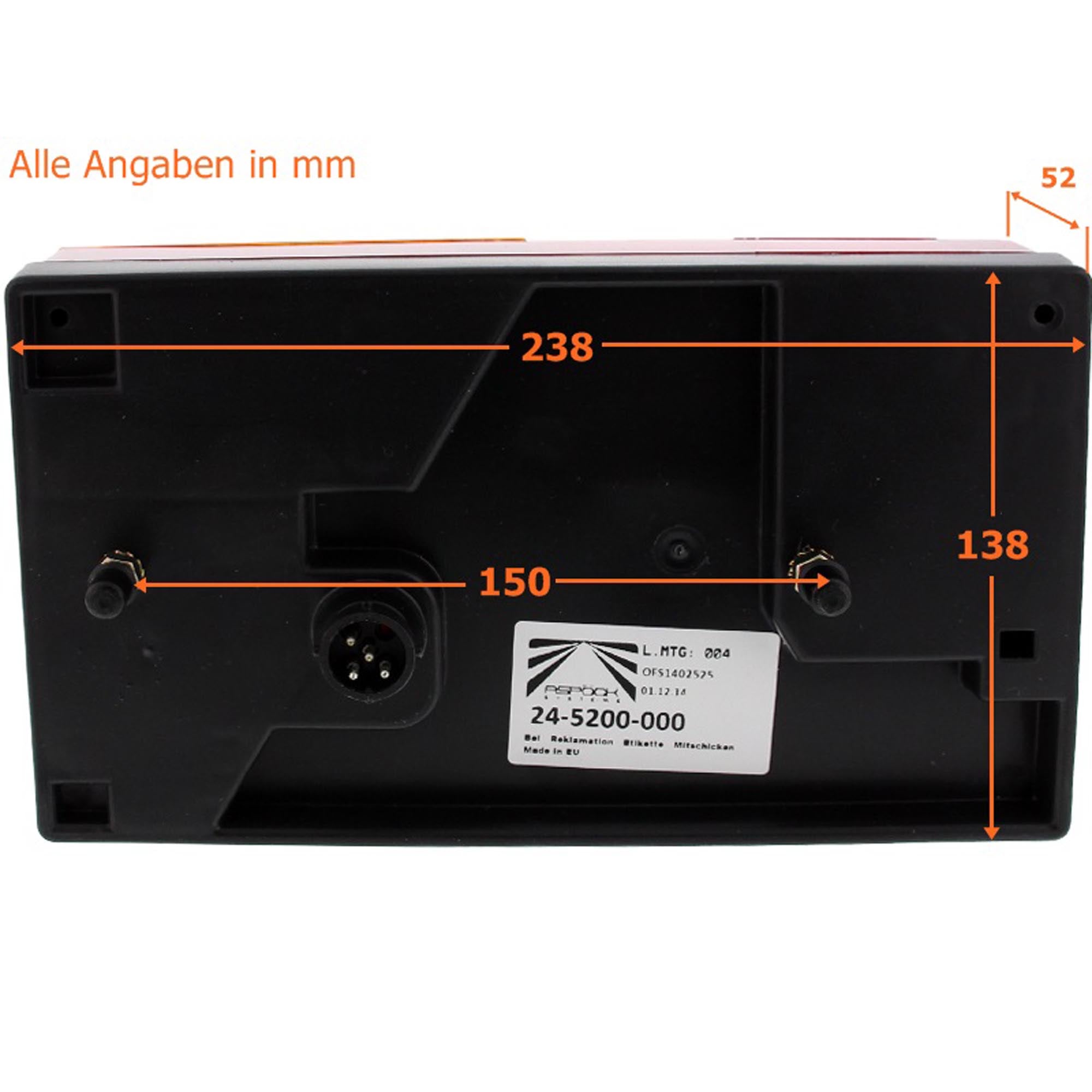 Aspöck Multipoint 1 I Rückleuchte Rechts ASP24-5200-007