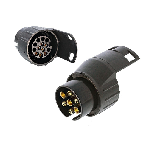 Adapter Anhänger Version 7 auf 13 polig mit Lasche TheDrive trailerteile.eu.