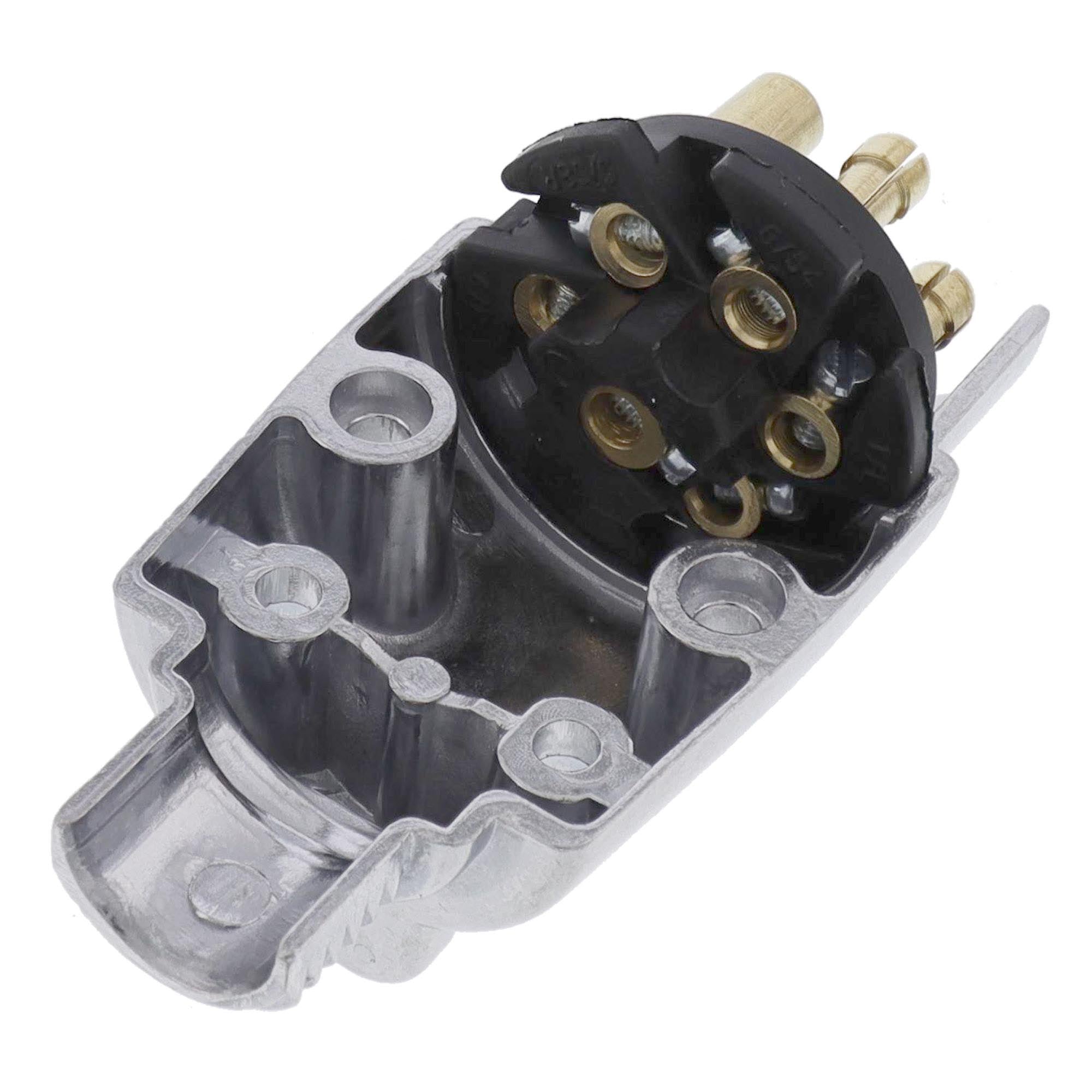 7-poliger Anhänger-Stecker Metall 12V