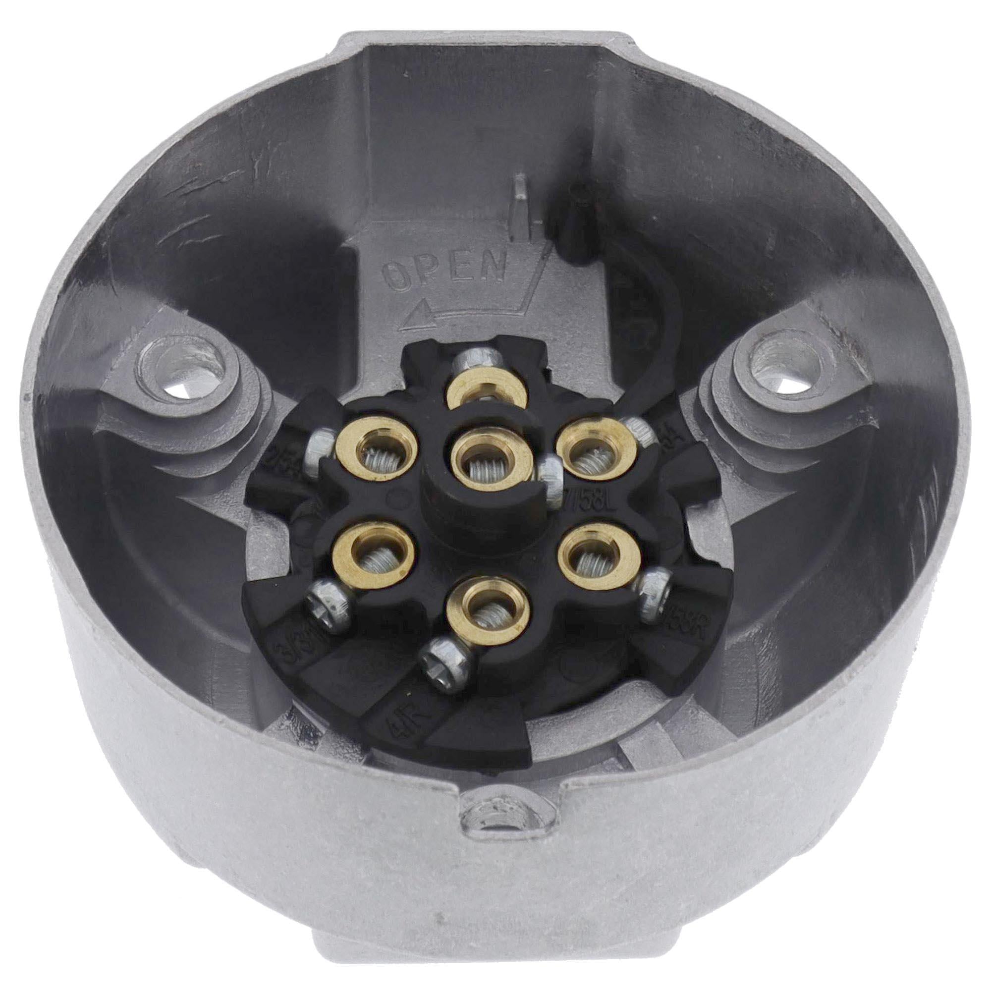 Stecker u. Steckdose 7-polig im Set Anhänger