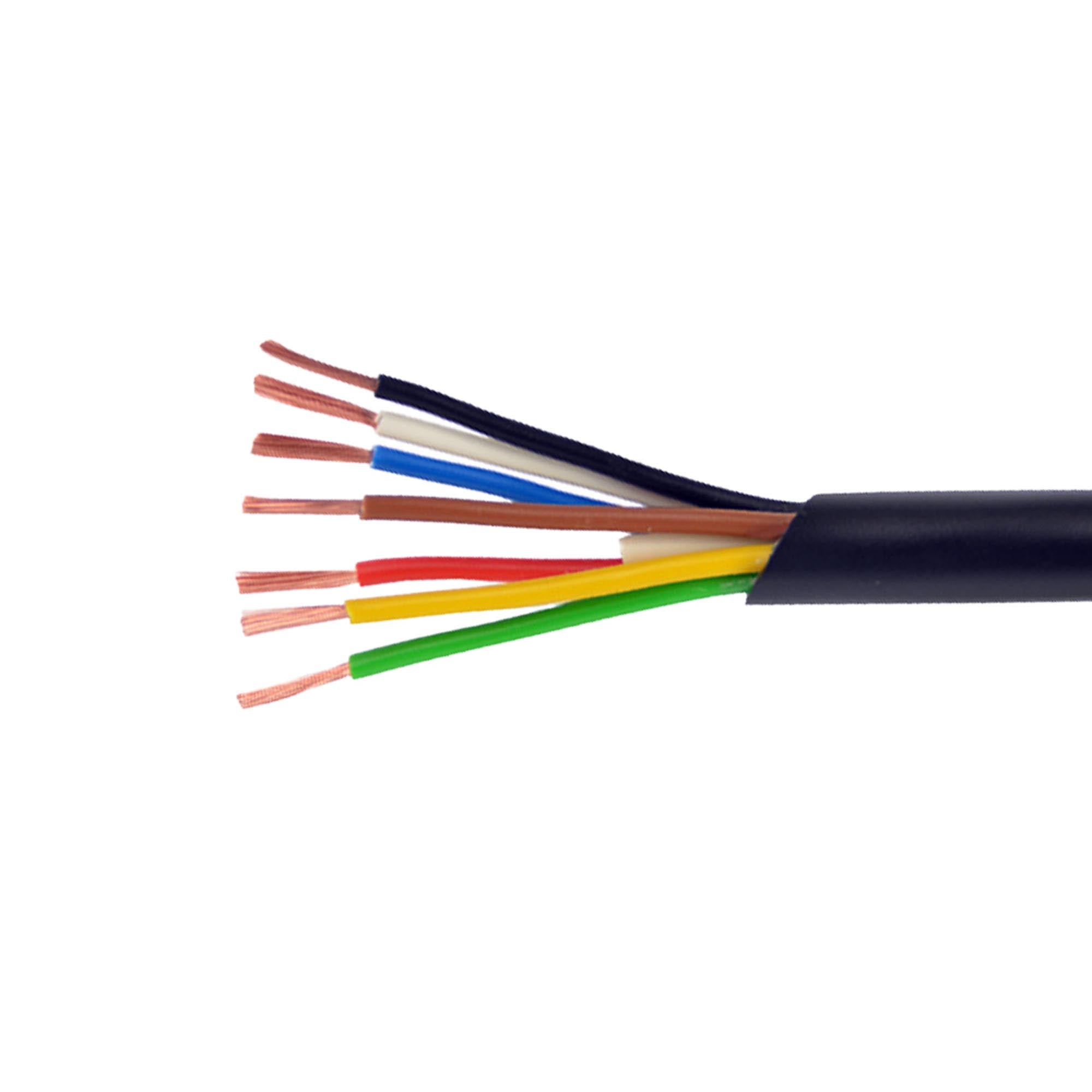 6x1,0mm² + 1x1,5mm² Fahrzeugleitung 7-adrig KFZ-Kabel Meterware