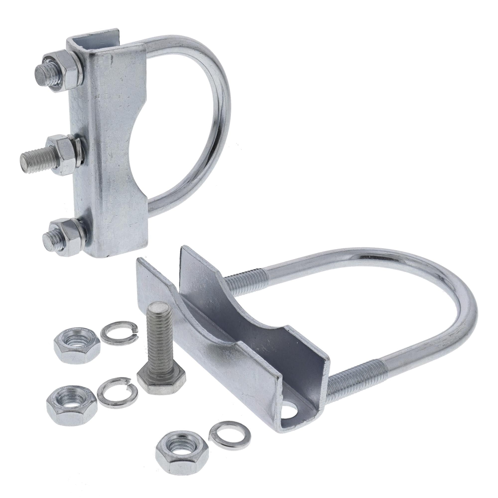 2x Rundbügel Klemmschelle 60mm für Stützrad Klemmhalter