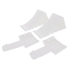 Anhänger SET No.2 HD (1 Stützrad, 2 Keile[WEISS], 2 Stützen, 3 Klemmhalter)