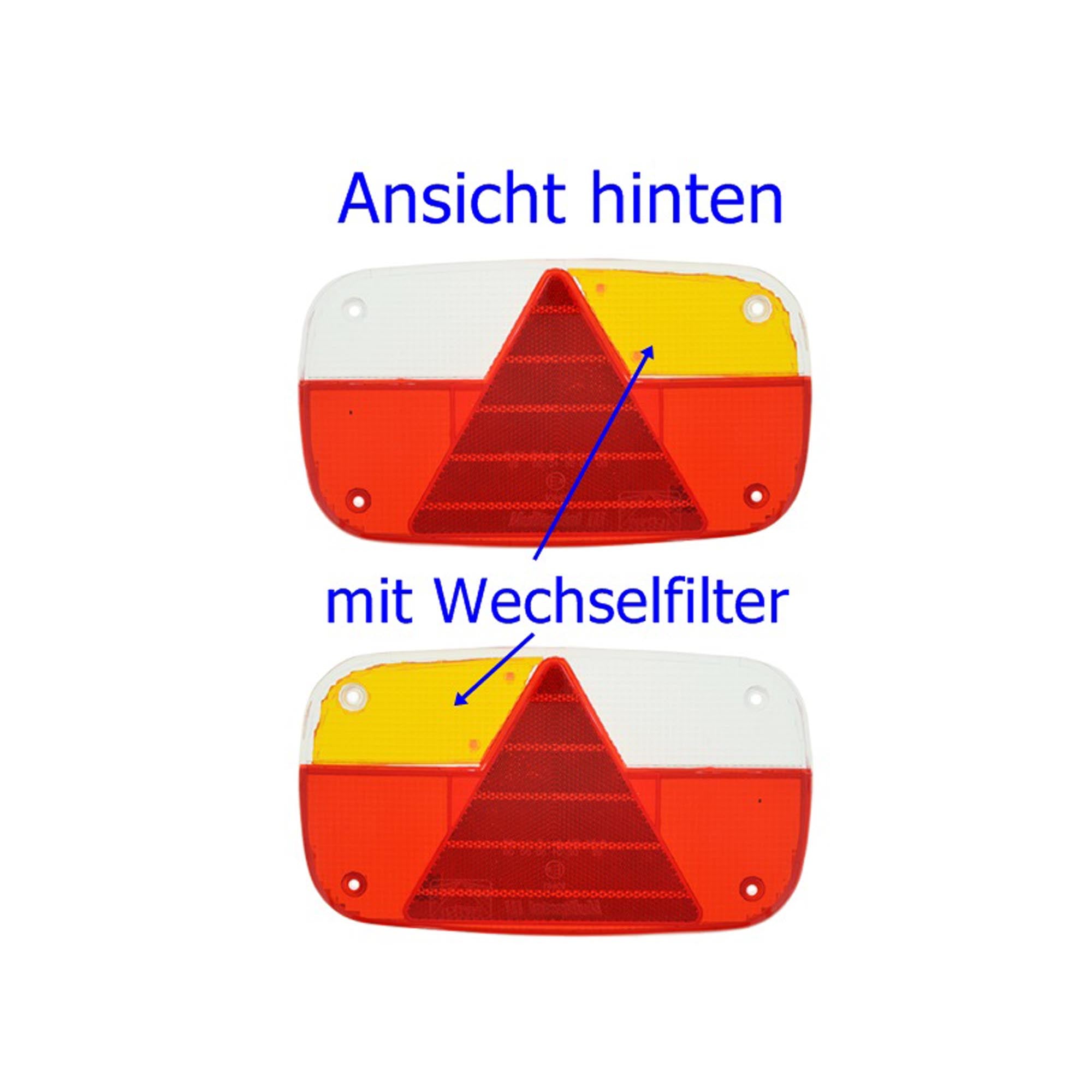 Multipoint 3 Lichtscheibe Rechts/Links für Anhänger Rückleuchte