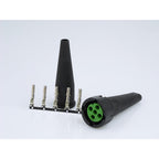 Aspöck SET Bajonettverbinder 5polig GRÜN und GELB