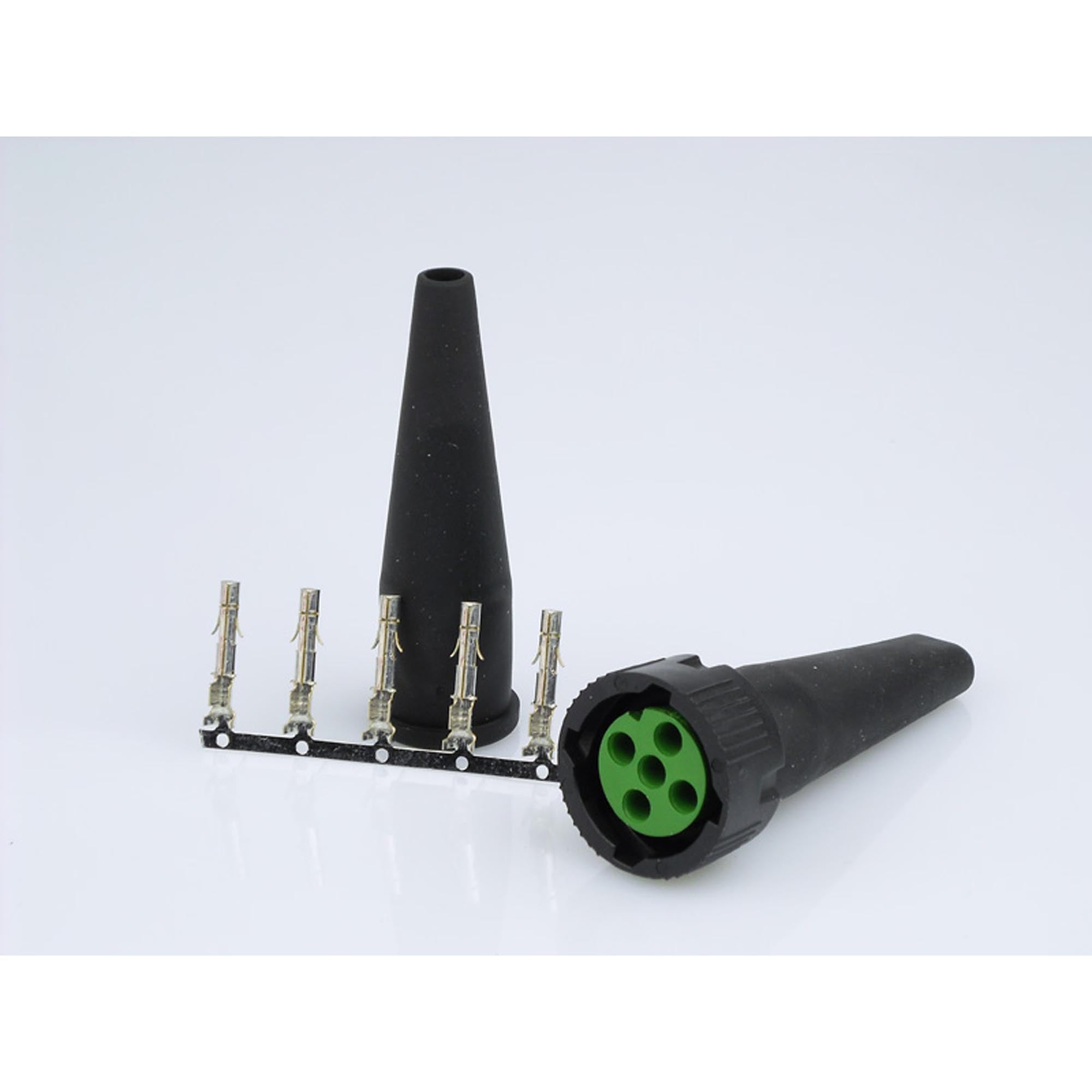 Aspöck SET Bajonettverbinder 5polig GRÜN und GELB