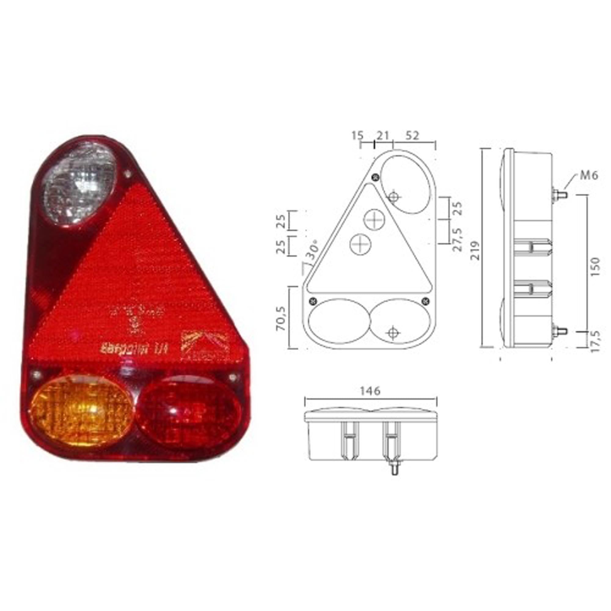 Aspöck Earpoint 3 III Rückleuchte Rechts mit RFS