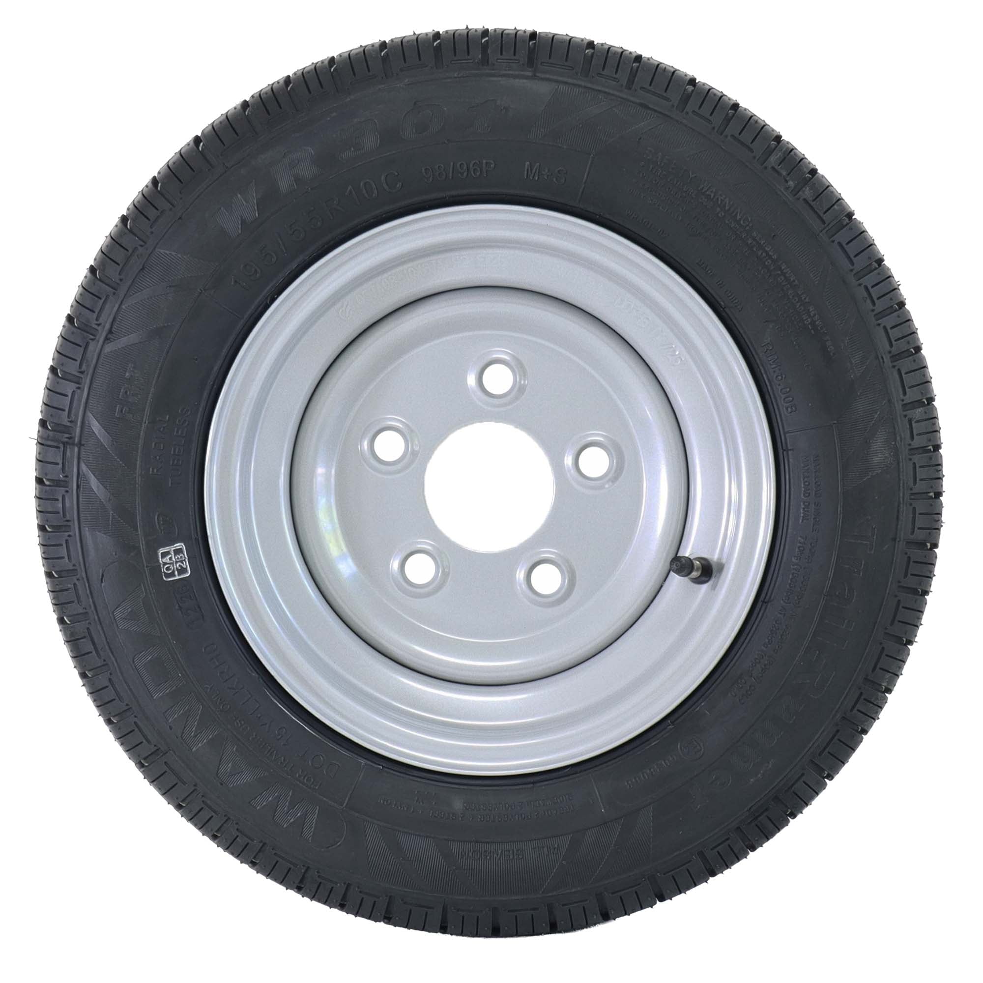 Komplettrad 195/55 R10C 98/96N M+S auf 6Jx10H2 Felge 5x112 ET25 für Eduard Anhänger TMN-Handels GmbH trailerteile.eu.