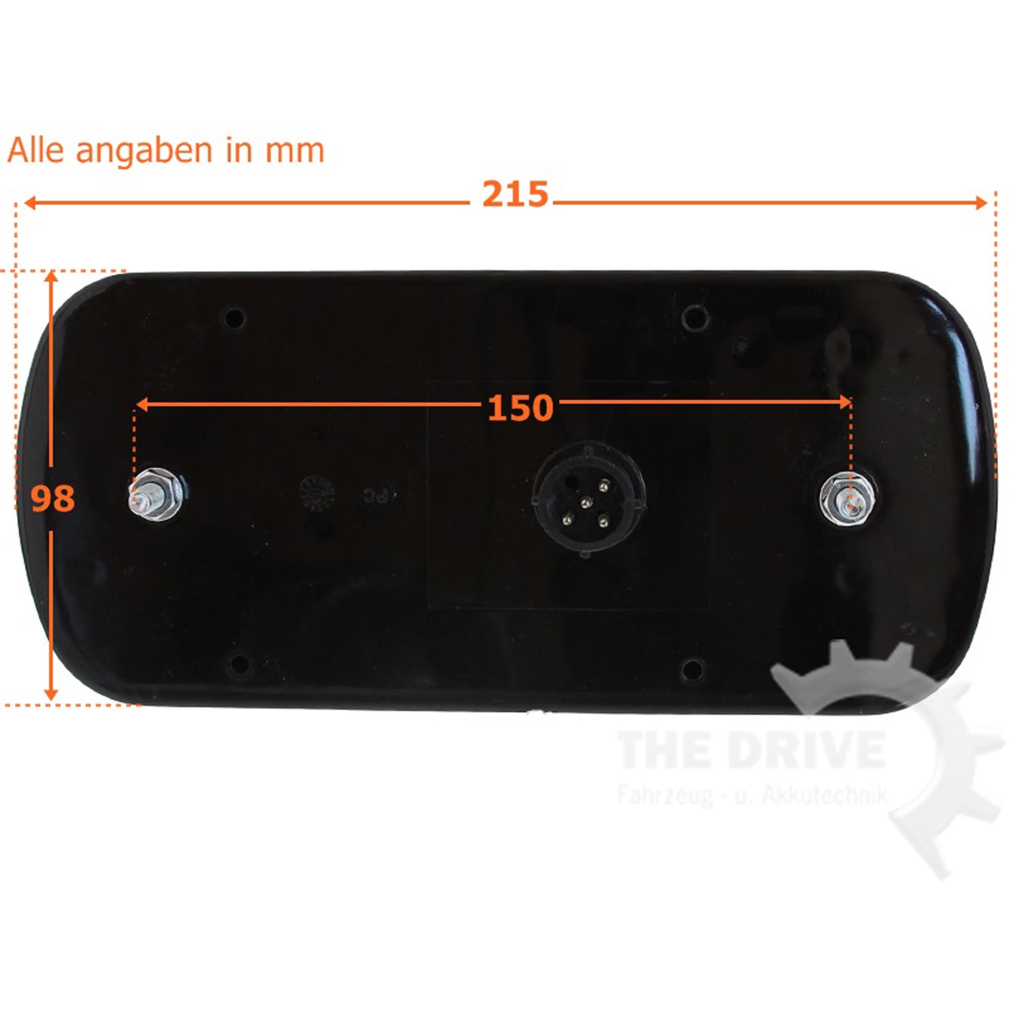 Aspöck Satz Midipoint 2 Anhängerleuchte rechts / links mit NSL + 5m Anschlußkabel 7-pol