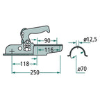 Winterhoff WW150RG Zugmaul rund 1500KG ehem. EM150RG