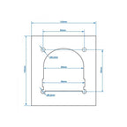 Suer Verstärkungsplatte verzinkt 133 × 143 × 3 mm, für Zurrring 17273