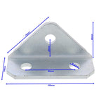 Stoßdämpferhalter für Anhänger Rahmen 90° abgewinkelt, schraubbar