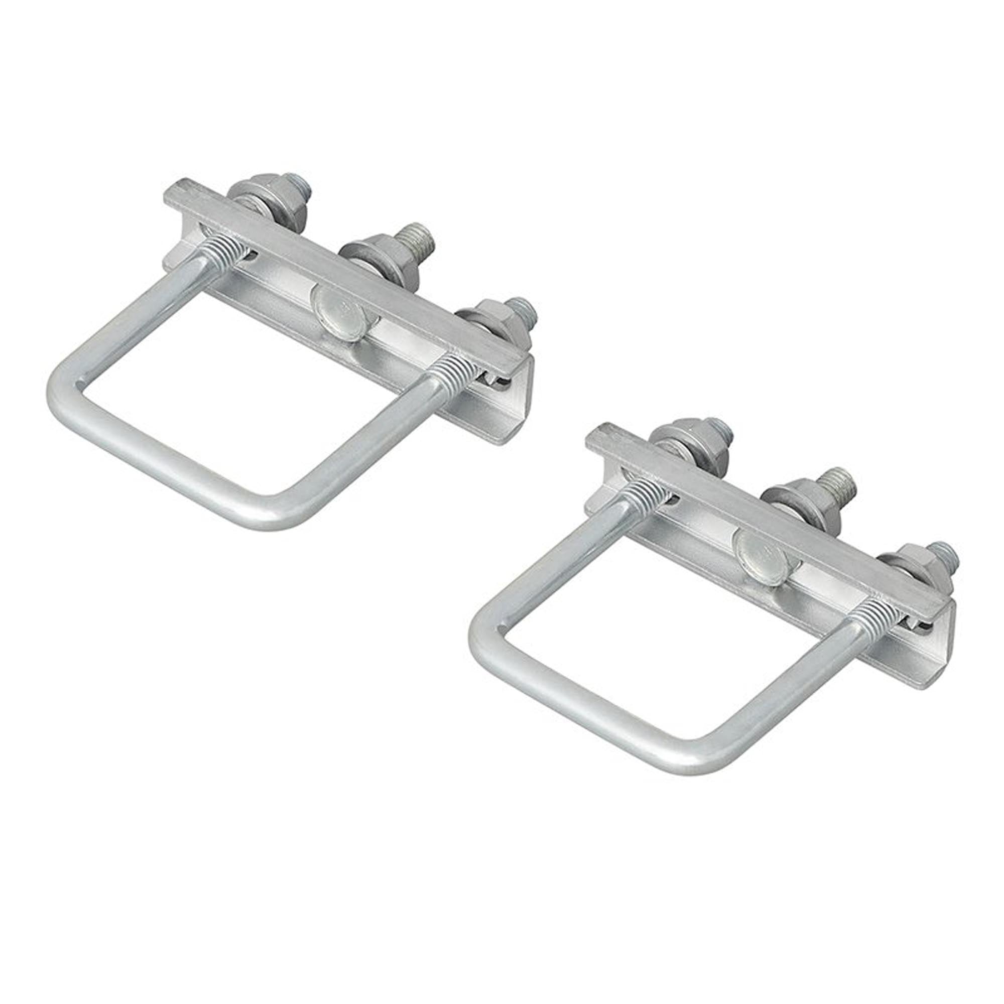 2x Vierkant Klemmschelle 60mm für Stützrad Klemmhalter