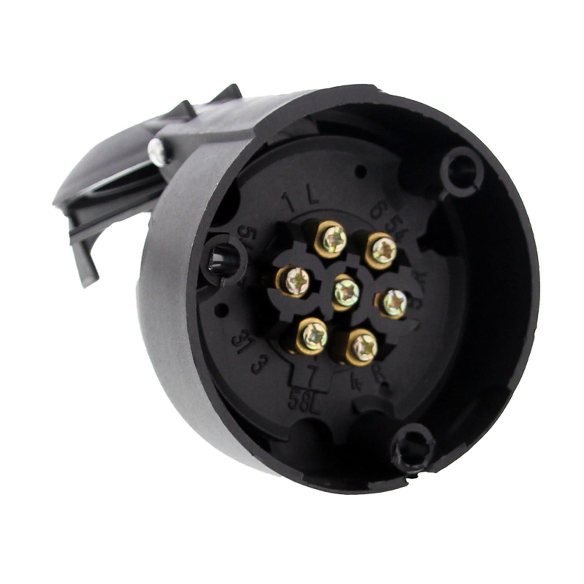 7-polige Anhänger-Steckdose Kunststoff 12V