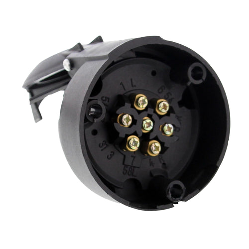 7-polige Anhänger-Steckdose Kunststoff 12V TheDrive trailerteile.eu.
