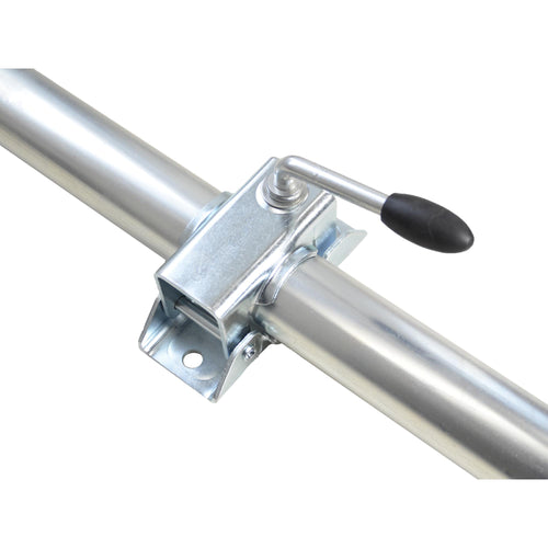 2x Anhängerstütze 700mm lang mit Klemmhalter Ø 48mm Rohr