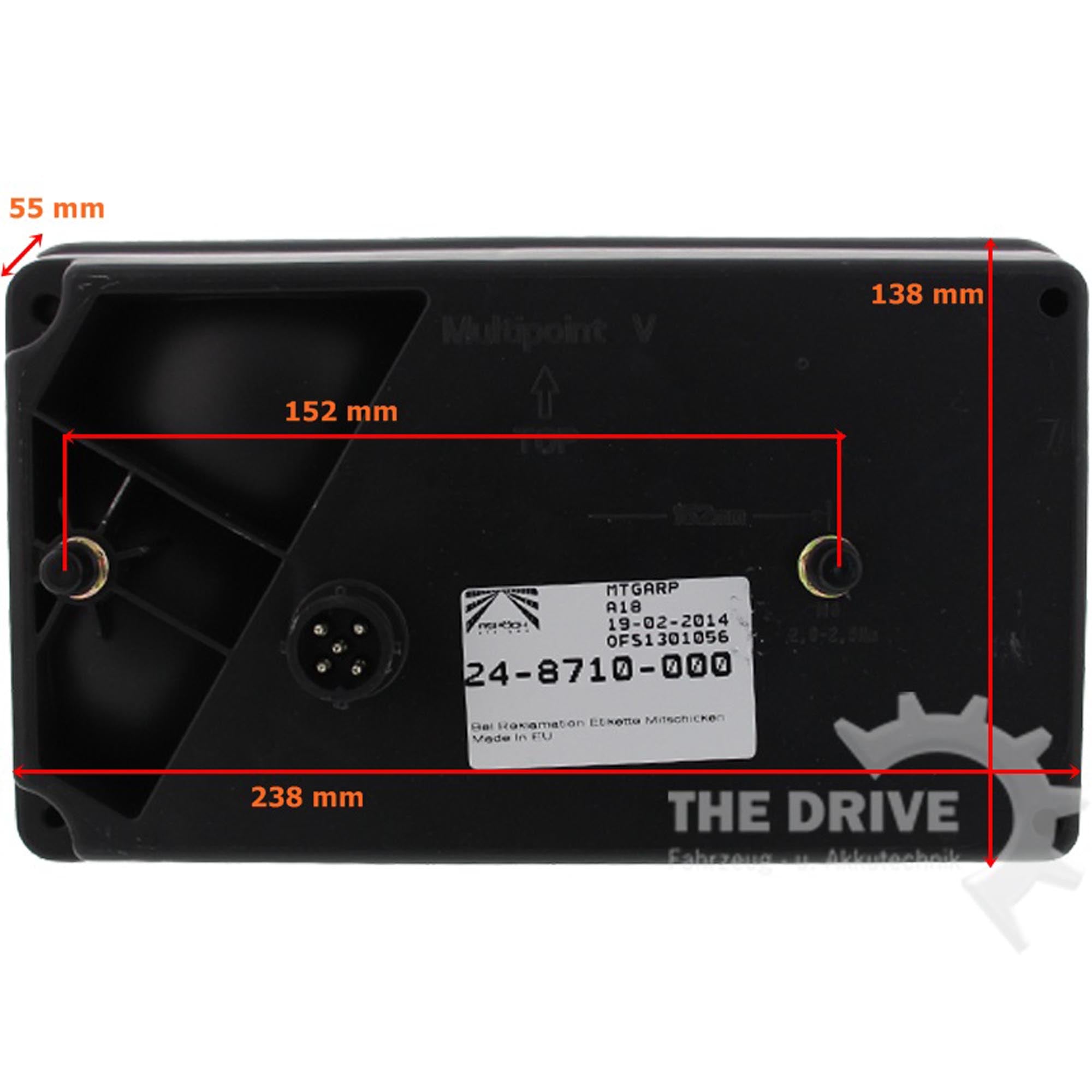 Aspöck Satz Multipoint 5 V re mit RFS / li mit NSL Rückleuchten + Anschlußkabel 4m 13-pol.