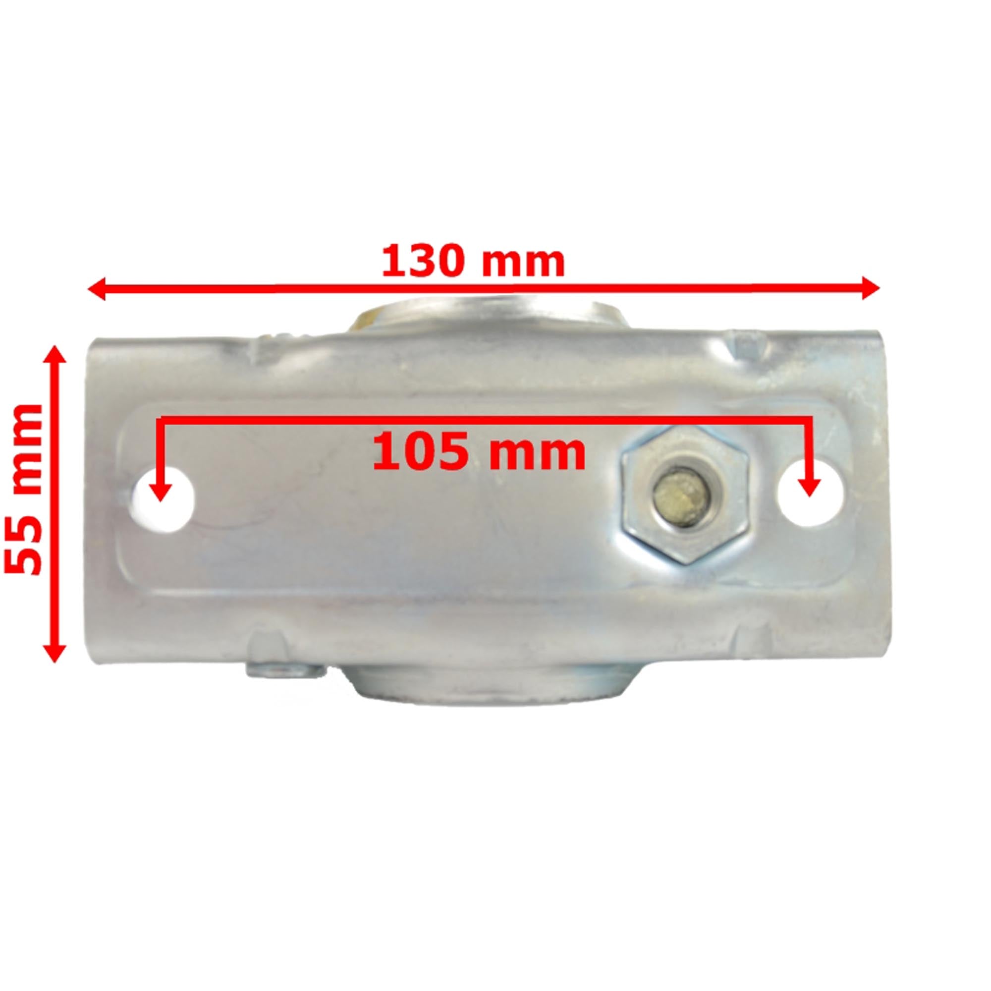 2x Anhängerstütze 600mm lang mit Klemmhalter Ø 48mm Rohr