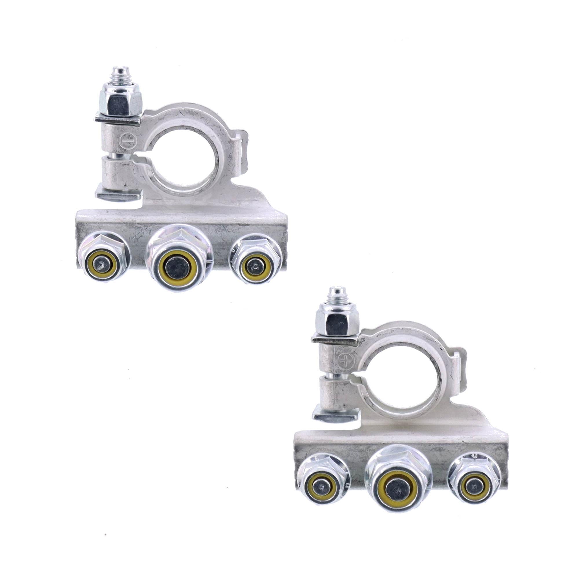 Satz Polklemmen ( + / - ) mit 3 Schraubverbindungen