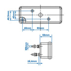 DDR Rückleuchte 4 Funktionen 210x83mm Multifunktionsleuchte Radex 8101