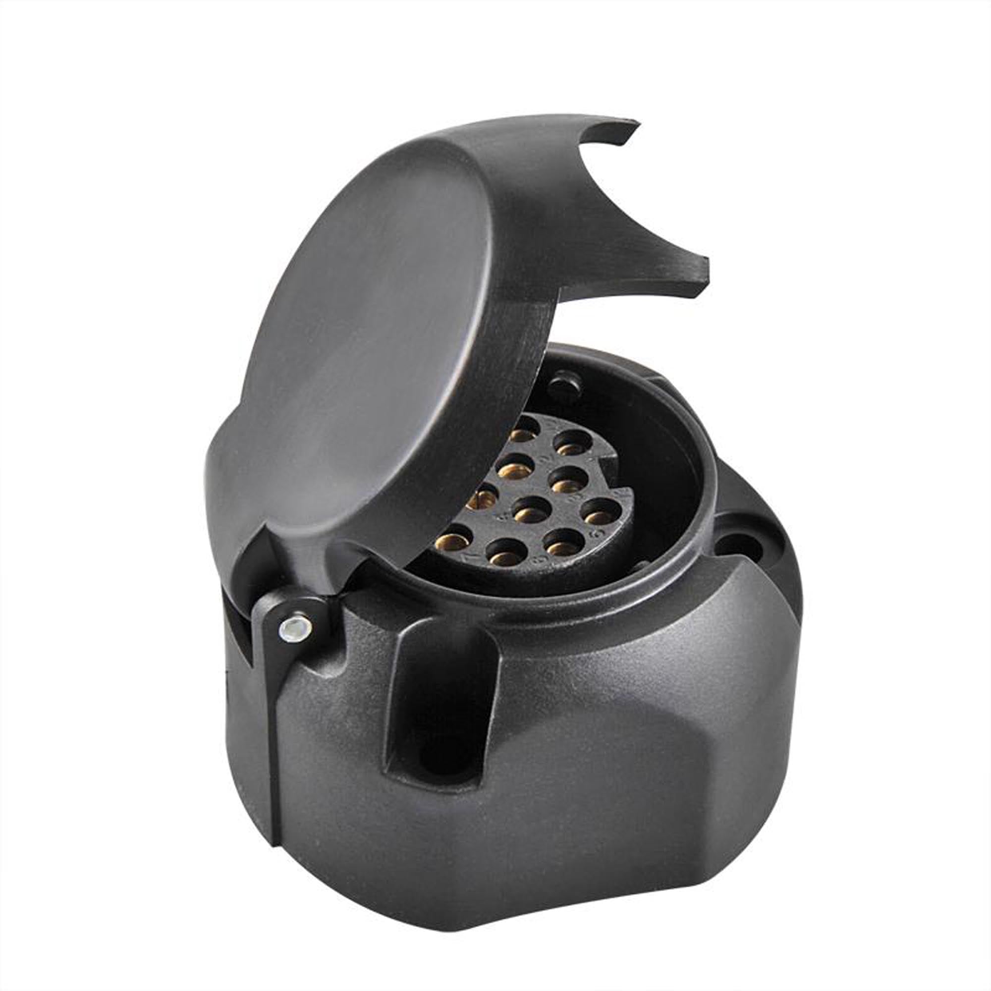 13-polige Anhänger-Steckdose Kunststoff 12V NSL-Abschaltung