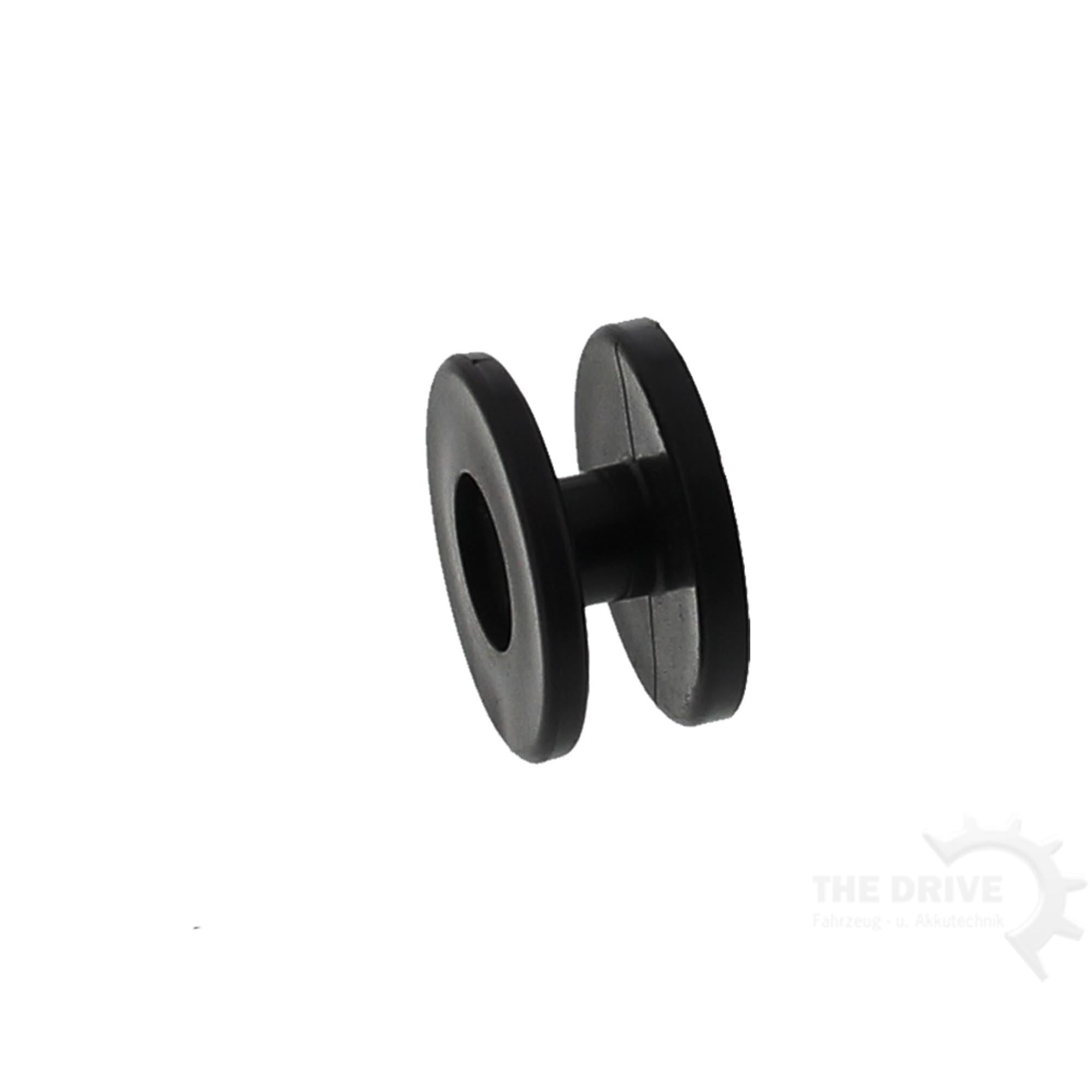 10x Rundknopf 15x30mm für Expanderseil 6-8mm