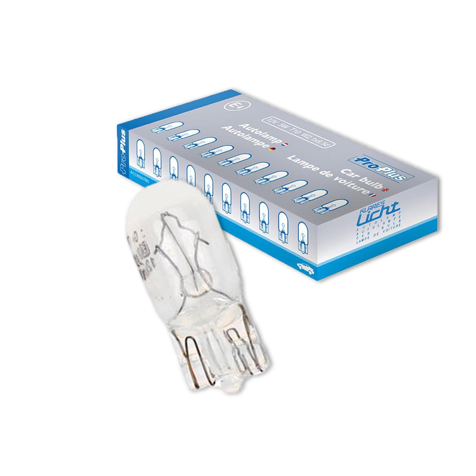 10x Autolampe 12V 5W T10 W2,1x9,5d