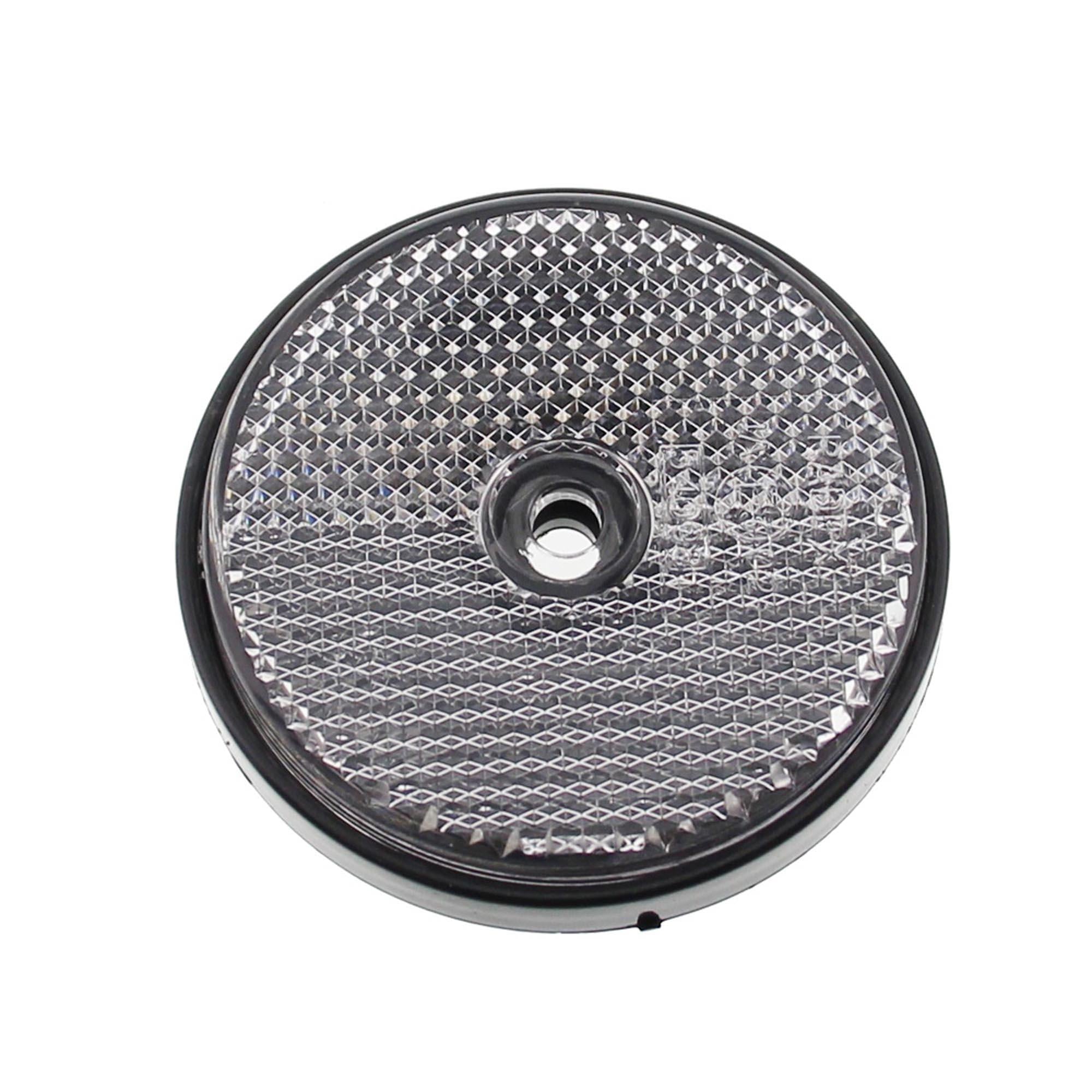 Reflektor 60mm WEISS rund zum Anschrauben