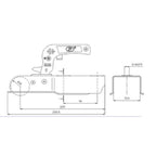 SPP ZSK-750J Kugelkupplung 70mm Vierkant 750kg