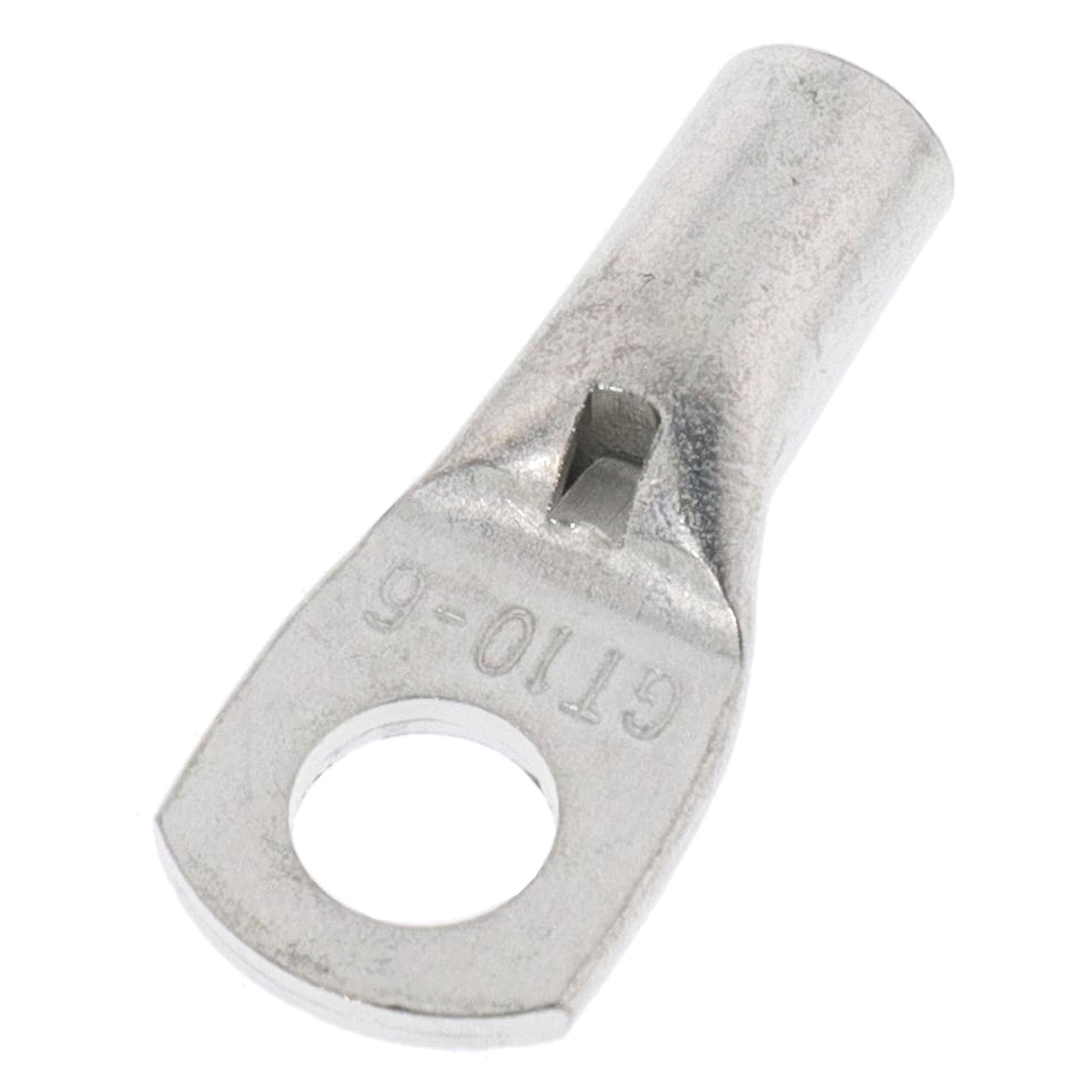 Ringöse Rohrkabelschuh ØM6 für Kabel max. 10mm²