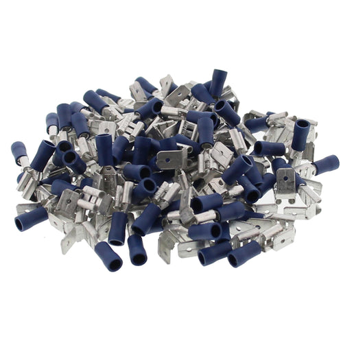 100x Flachsteckhülsen mit Abzweig blau 1,5-2,5mm AE Industries trailerteile.eu.