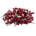 100x Flachstecker rot 0,5-1,5mm 6,3x0,8 AE Industries trailerteile.eu.