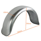 Kotflügel Stahlblech B150 x S560 x H295 beidseitig abgerundet