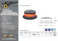 Rundumleuchte PICO orange R10 R65 mit 18LEDs und Magnethalterung KAMAR trailerteile.eu.