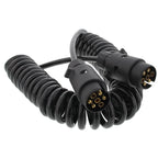 7-poliges Spiralkabel 5M mit 2x Stecker  PVC KAMAR trailerteile.eu.