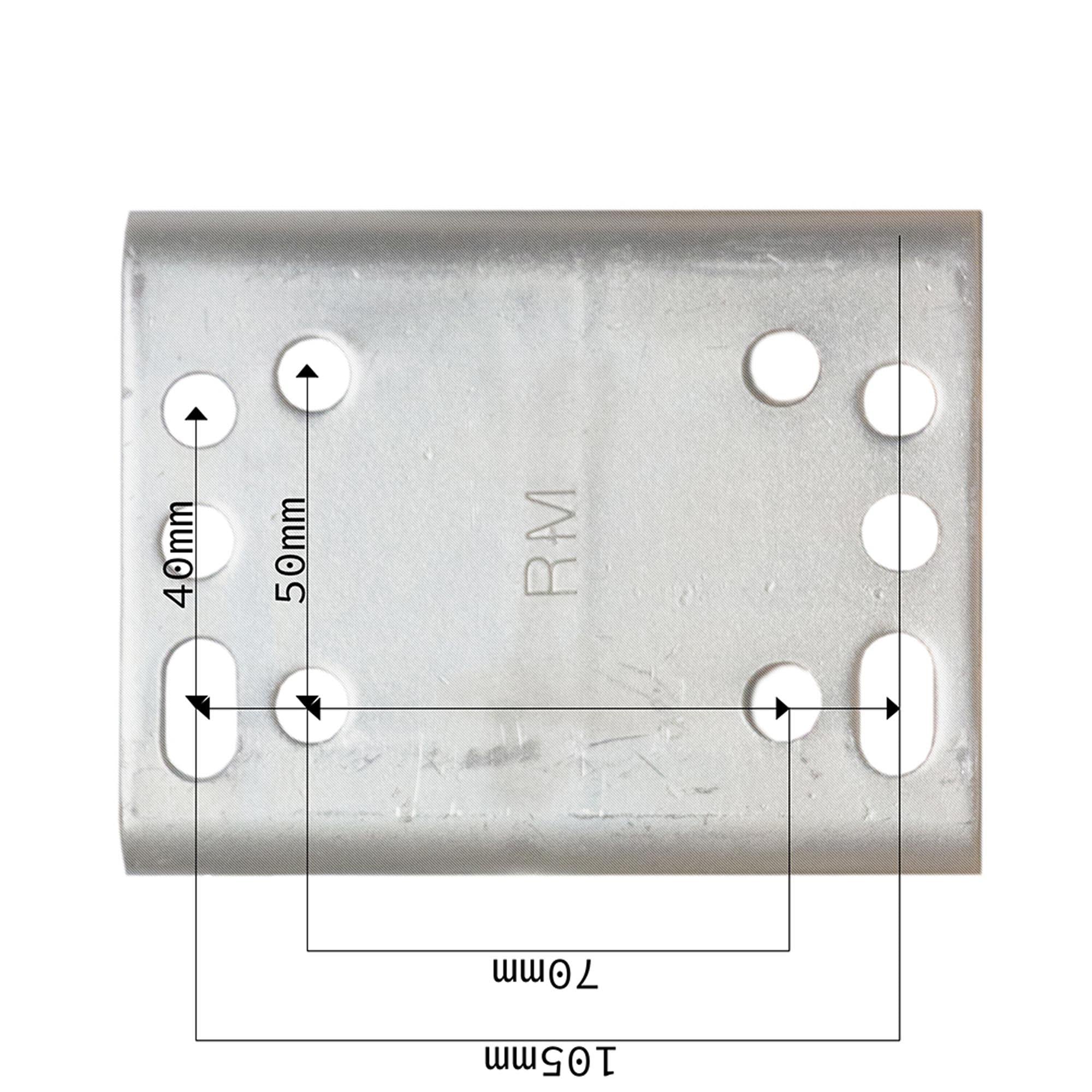 Schwerlast Stützrad 500kg XL-Länge 220x60mm mit Flansch