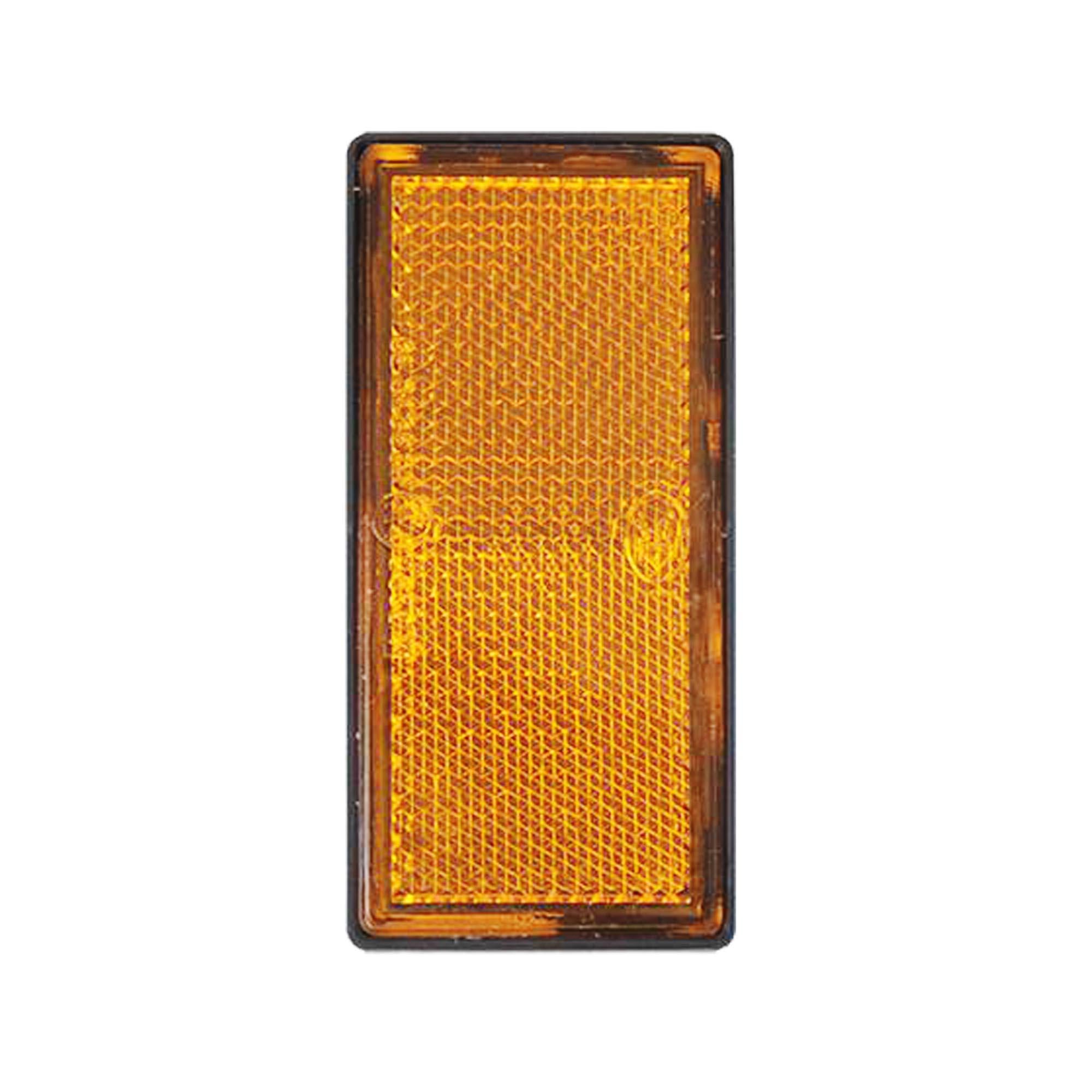 Reflektor orange 85x39mm selbstklebend