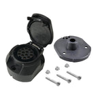 13-polige Anhänger Steckdose mit Schrauben und Dichtung