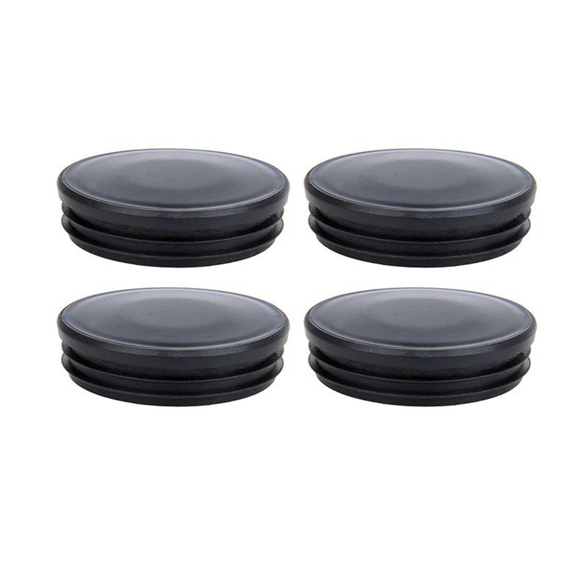Endkappe Kunststoff schwarz im 4 Stück im Blister Rund Ø60mm