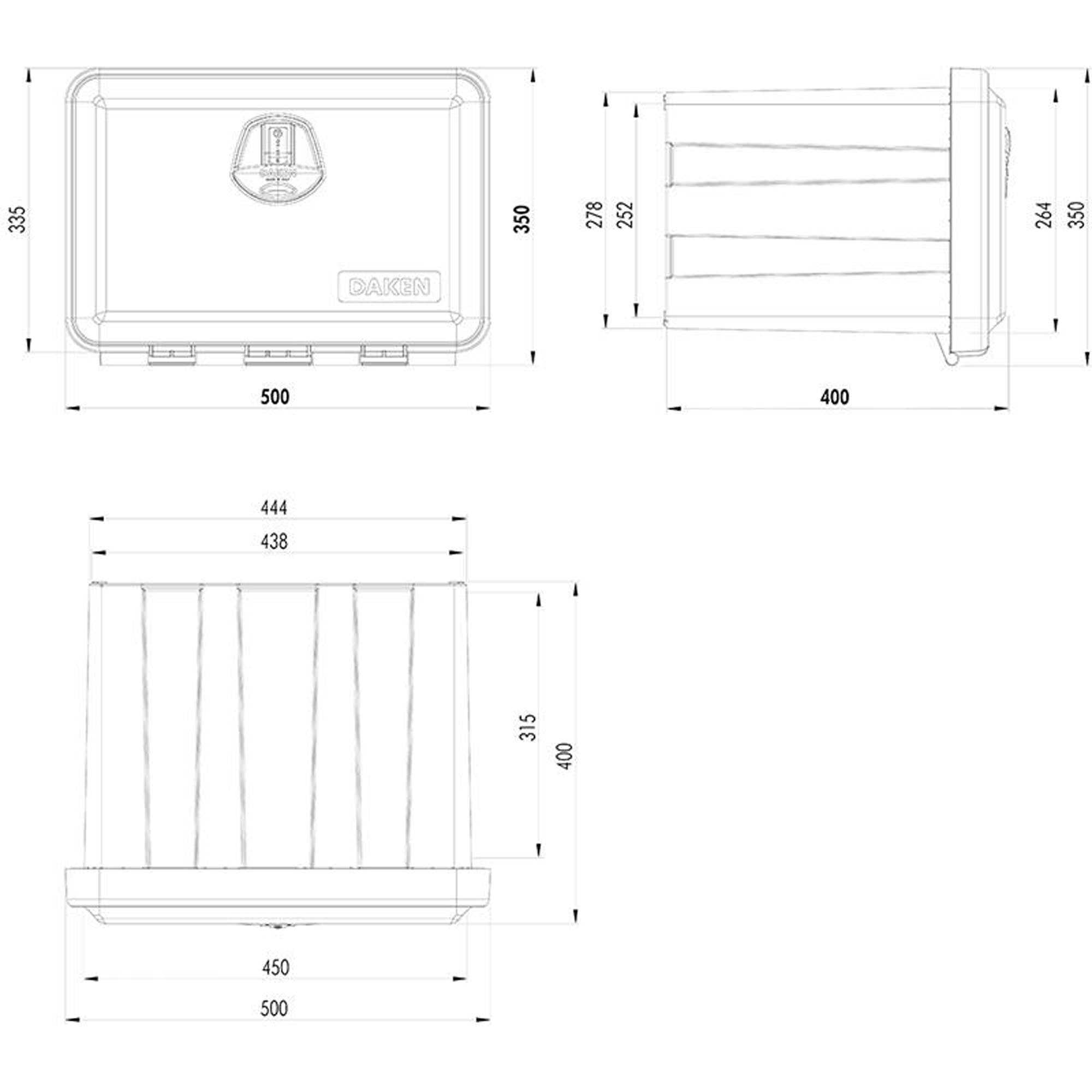 Werkzeugkasten Just 41,5L / 40,0x50,0x35,0cm