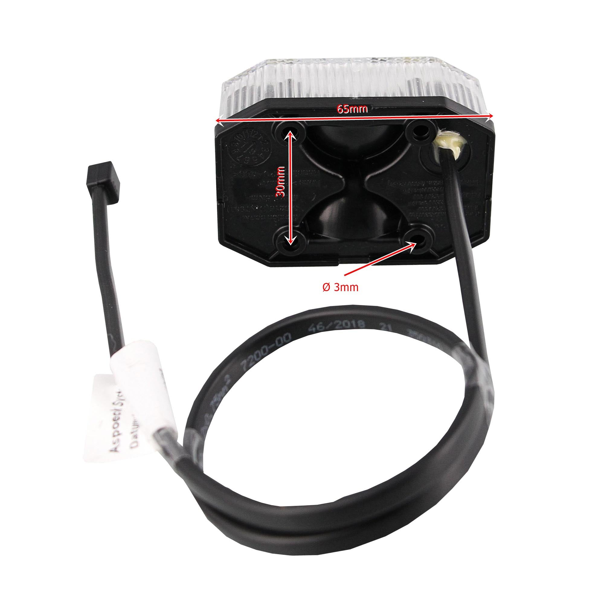 Flexipoint LED Positionsleuchte 500mm DC-Leitung