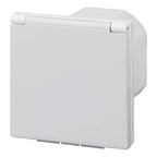 CEE-Einspeisestecker Einbau eckig weiss