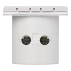 CEE-Einspeisestecker Einbau eckig weiss